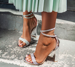 Tacones De Piedra Plateada Oferta Online | DHgate.com