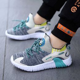 Children Sneakers Shoes Lightweight Breathable Mesh Kids Shoes Soft Sole Casual Outdoor Boys Sports Running Shoes Fashion G1025