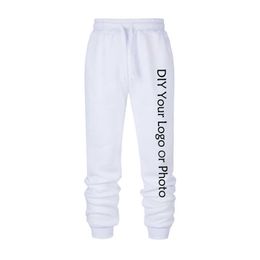 DIY Your or po Sweatpants Customized Print men Run pants Streetwear men Jogging Sportswear Jogger Tracksuit Trouser 210714