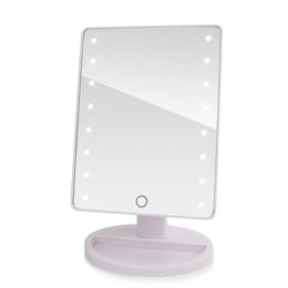 -Espelho cosmético iluminado tela de toque com luzes 16 LED Lâmpada Luminosa Módulos de Luz Ajustável