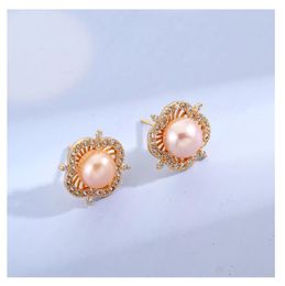 S925 Sterling Silver Hoop Girls Natural Pearl Classic Earrings Bee Flowers Butterfly Shaped Collection Gemstone Created White Zircon Micro-S