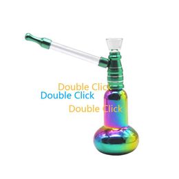 Rainbow Bottle Glass Bowl Pipe Hookah Top With Colourful Water Pipes Travel Smoking Set together hookahs