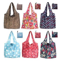 Storage Bags 6 Pack Reusable Shopping Bag Eco Friendly Foldable Grocery Bags,6 Styles Large Heavy Duty Washable Tote
