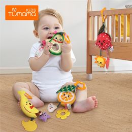 Baby Rattle Teether Baby Stroller Crib Hanging Rattles Baby Toys for 0-12 Months brinquedo bebe Christmas birthday gift 210320