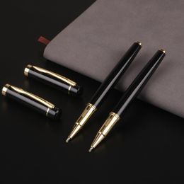 Ballpoint Pens High Quality Luxury Pen Black Gold Clip Roller Ball Gel Business Office Supplies Stationery