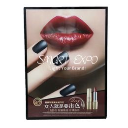 Retail Supplies Super Thin LED Display Panel for Large Clothes Store Photo Displaying Featuring Slide-In Frame Wooden Case Packing