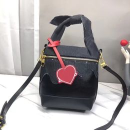 2022 Spring Luxury brand Handbag Shoulder Bags Purses men women fashion denim Bucket shape Handbags Women Bow handle Genuine Leather Bag Tote