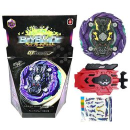 Burst B-143-1 Spinning Top Dread Bahamut Layer Vol.1 with Launcher Metal Fusion Juguetes Gyro Battle Fight Toys for Children Boy X0528