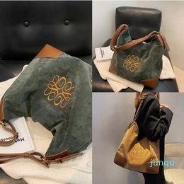 Cheap Frosted leather Plush large capacity women's bag new fashion tote sling Shoulder Messenger Bag Handbags
