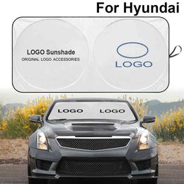 For Hyundai Accent Elantra Tucson i30 Sonata Front Rear Window Sun Shade Car Windshield Sunshade Visor Cover Protector 202 Car