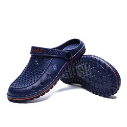 Top Cross-border Slippers Men 2021 Women Hole Sandals Shoes Breathable Lightweight Sandal and Slipper Fashion Casual Beach Trainer Size 42 Code: 36YD-7001 32550