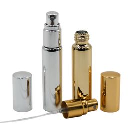 10ml Portable UV Glass Refillable Perfume Bottle with Aluminum Atomizer for Traveler Wholesale 100pcs/lot