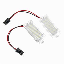 2Pcs 12V 5W LED Number Licence Plate Light Lamps for Ford Focus 3 Galaxy KUGA Fiesta C MAX NEW arriva Car