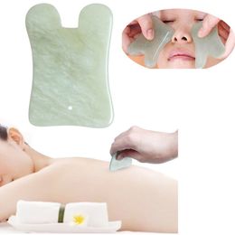 Jade Stone Guasha Massage Tool Health Gua Sha Body Facial Board Traditional Chinese Acupoints