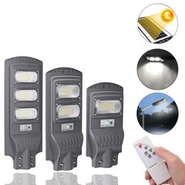 117/234/351 LED Solar Wall Street Light PIR Motion Sensor Outdoor Lamp with Remote Controller - 117