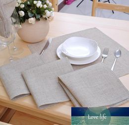 Table Napkin 12 Pcs/lot Linen Napkins Poly Cloth Dinner 42*42CM(16.5x16.5 Inch) Wedding Part1