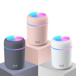 300ml Air with Colorful Lamp Ultrasonic Home Car Aroma Essential Oil Diffuser USB Cool Mist Aromatherapy Humidifier