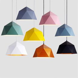 Pendant Lamps Modern Led Lights Industrial Lamp Colorful Hanglamp Iron Hanging Loft Nordic For Dining Room Kitchen