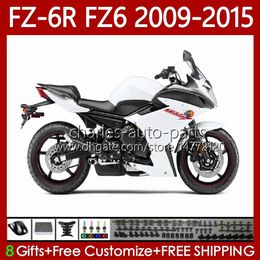 Body Kit For YAMAHA FZ6N FZ6 FZ 6R 6N White black 6 R N 600 09-15 Bodywork 103No.39 FZ-6R FZ600 FZ6R 09 10 11 12 13 14 15 FZ-6N 2009 2010 2011 2012 2013 2014 2015 OEM Fairing