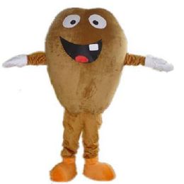 Halloween coffee bean Mascot Costume Top quality Cartoon Plush Anime theme character Adult Size Christmas Carnival Birthday Party Fancy Outfit