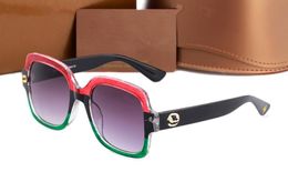 New Ladies Big Frame Square Sunglasses Brand Designer Rivets Decoration Metal Sunglasses Women UV400L 0086