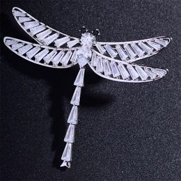 Pins, Brooches Donia Jewelry Fashion Color Dragonfly Brooch Copper Micro-inlaid AAAT Type Zircon Insect Pin Ladies Beautiful Gift