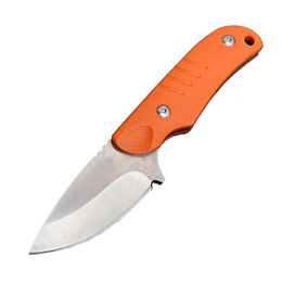 Survival Straight Knife 440C Satin Blade Full Tang G10 Handle Fixed Blade Knives With Leather Sheath H5410