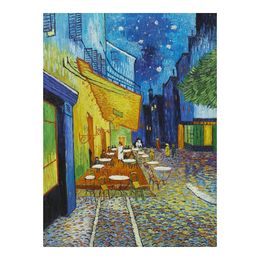 Vincent Van Gogh Cafe Terrace At Night Oil Painting Poster Print Home Decor Framed Or Unframed Photopaper Material