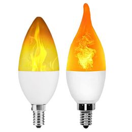 10X E12 E14 E27 B22 B15 3 W DEL Candelabra Ampoule Dimmable Flamme Bougie Lumière Lampe