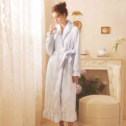 house of dress UK - Casual Dresses Lady Robe Bathrobe Sleepwear House Woman Winter Veet 4Q6M