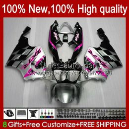 Body Bodywork For KAWASAKI NINJA ZX7R ZX750 ZX-7R ZX 7 R ZX 750 new 28HC.111 ZX 7R 96 97 98 99 00 01 02 03 rose silvery ZX-750 1996 1997 1998 1999 2000 2001 2002 2003 Fairing Kit