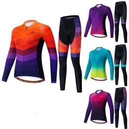 2024 MILOTO Team Autumn Fashion Women Cycling Clothing Jersey Sets Maillot Paul Smith Uniform Long Sleeve Breathable Suits