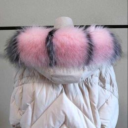 Autumn Winter Women's Good Quality Faux Raccoon Fox Fur Collar Faux Collar Muffler Scarf Hooded Fur Collar Vigoreux Cap R1929 H0923