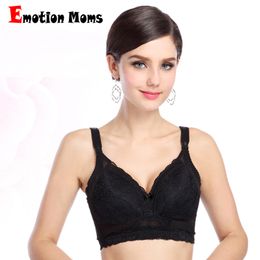 Free ship superior quality Wireless full cup Cotton big size Breastfeeding Maternity Nursing Bra 210318