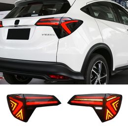 1 Set For HR-V Tail Lights 2014 2015 2016 2017 2018 2019 2020 2021 Vezel LED Tail Light HRV Rear Lamp DRL Brake auto Accessories