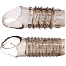 NXY Sex Chastity devices Male silicone penis cover male toy vagina chamfered condom enhancer chastity device 1126