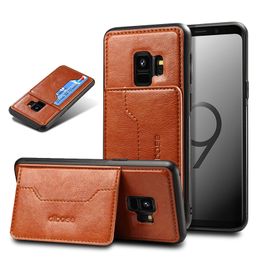 2 In 1 Hybrid PU Leather Case Card Slot Kickstand Holder Cover For iPhone 12 pro max XR XS Max X 7 8 Samsung Note 9Huawei Mate 30 Pro