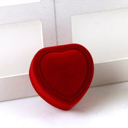 Jewelry Display Boxes Ornaments Earrings Ring Packaging Red Cases Pendants Ornaments Gifts Organizer Love Heart New Arrival #233
