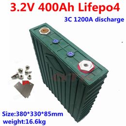 4pcs New 3.2V 400Ah Lifepo4 lithium battery real capacity for 12V 24V 48V solar energy storage Inverter backup power RV battery