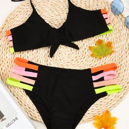 High Waisted Sexy Bikini Set Push Up Swimsuits For Women Bathing Suits Swimwear Brazilian Biquini Swimming Suit Beachwear 210319