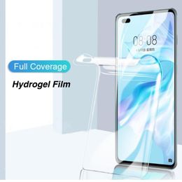 Protective Hydrogel Film For Huawei P40/P40lite/P40 Pro Screen Protector Not Glass Cell Phone Protectors