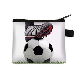 Wallets Football Basketball Coin Purse Portable Key Card Holder Sports Pocket Bags Polyester Party Handbag sea shipping KKB7470