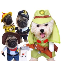 Cosplay For Small s Winter French Bulldog Jacket Standing Cartoon Dog Halloween Costume Chihuahua Pet Clothes