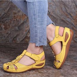 Women Sandals Spring Women's Sandals Summer Ladies Girls Comfortable High Quality Ankle Hollow Round Toe Female Soft Beach Shoes X0728