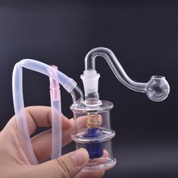 with smoking accessories Oil Burner Bong Water Pipes with 10mm Male Thick Pyrex Glass Oil Burner Pipe Silicone Tube for Smoking