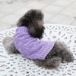 dachshund clothing for dogs Australia - Dog Apparel Winter Warm Cat Sweater Pet Clothes For Small Dogs Turtleneck Jumper Coat Knitting Crochet Dachshund Outfit Ropa Perro