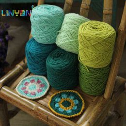 1PC 100g*2 balls knitting crochet yarn to knit thread sewing yarn for knitting wool knit Crochet dolls combination t49 Y211129