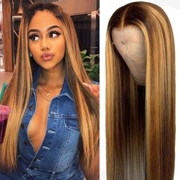 Event & Party Supplies Brown Color Synthetic Wigs for Black Women Loose Curly Wave Lace Front Wig Baby Hair Pre Plucked Heat Resistant 24 Inches