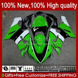 Motorcycle Bodywork For KAWASAKI NINJA ZX-6R ZX 6R 600CC 6 R ZX636 2005 2006 Body 7No.125 ZX 636 ZX-600 ZX600C ZX-636 600 CC 05-06 ZX600 ZX6R 05 06 OEM Fairing Kit green stock