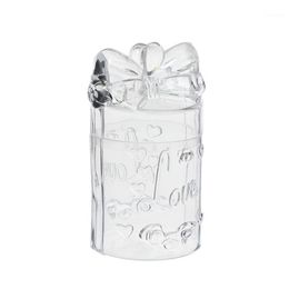 Transparent Round Bowknot Shape Candy Box Wedding Favour Gift Boxes Party Clear Plastic Container Home Decor Wrap